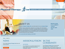 Tablet Screenshot of physicaltherapyone.com