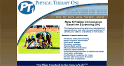 Desktop Screenshot of physicaltherapyone.net